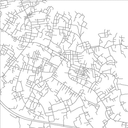 ROAD MAP OF NKAWKAW, GHANA BY MAPBAKES