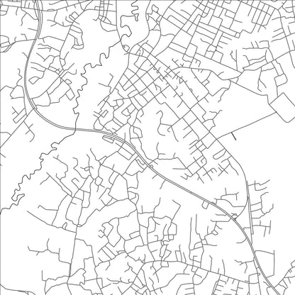 ROAD MAP OF NSAWAM, GHANA BY MAPBAKES