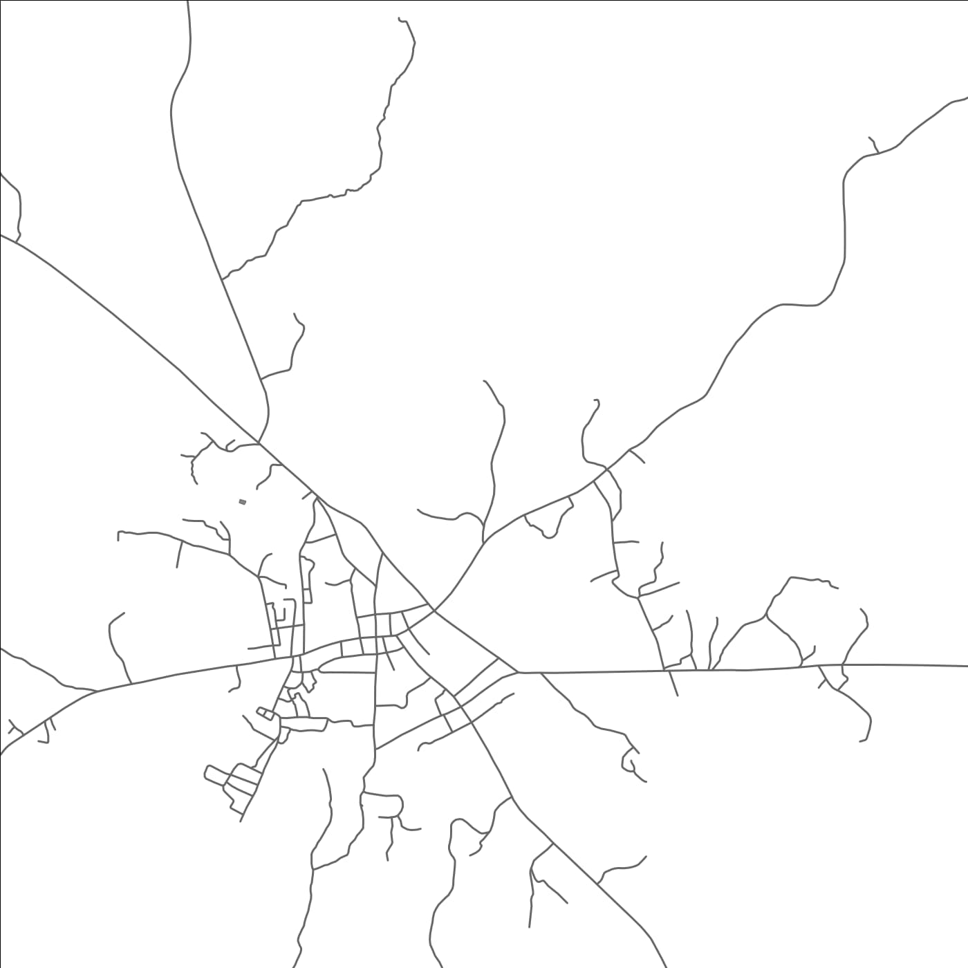 ROAD MAP OF NYAKROM, GHANA BY MAPBAKES