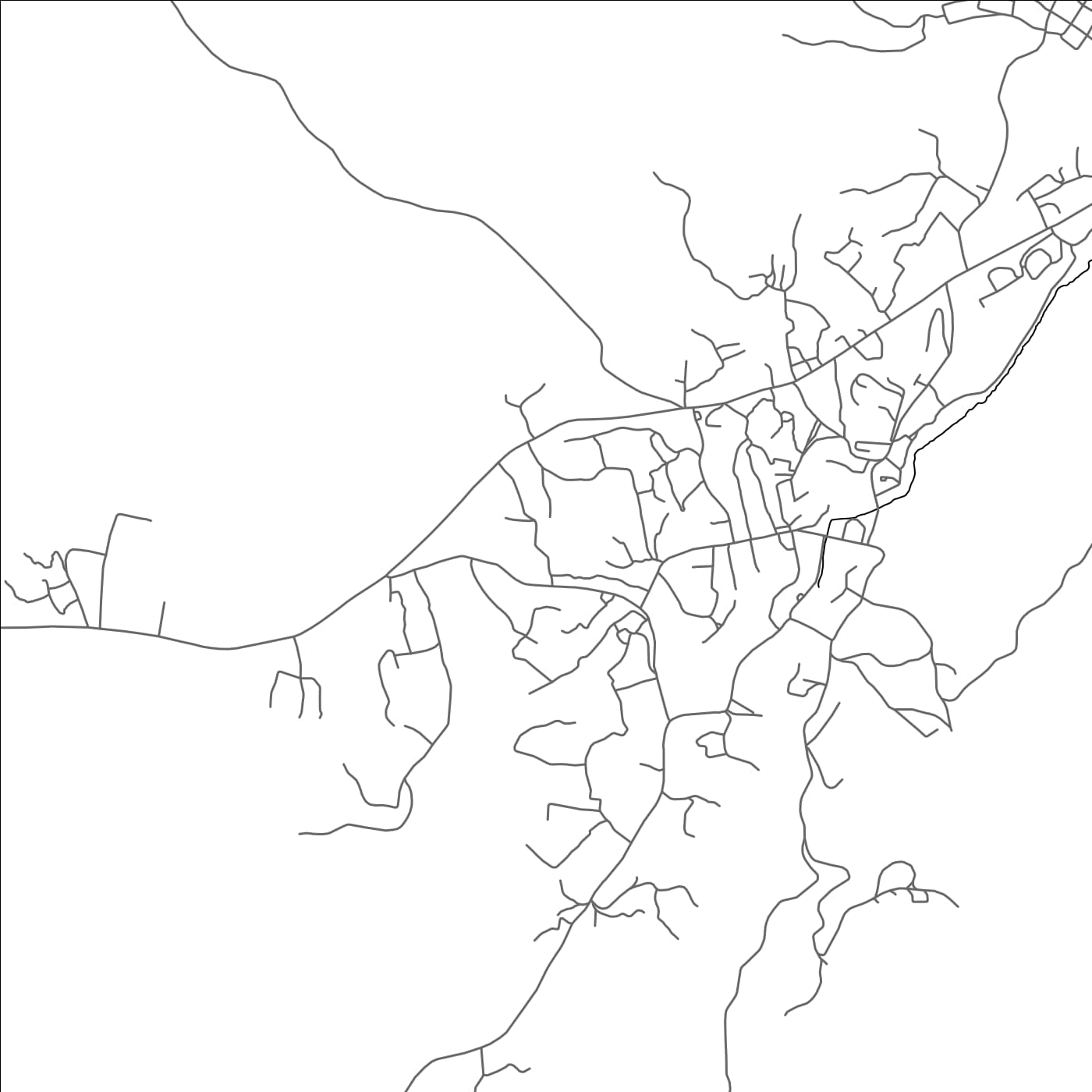 ROAD MAP OF PRESTEA, GHANA BY MAPBAKES