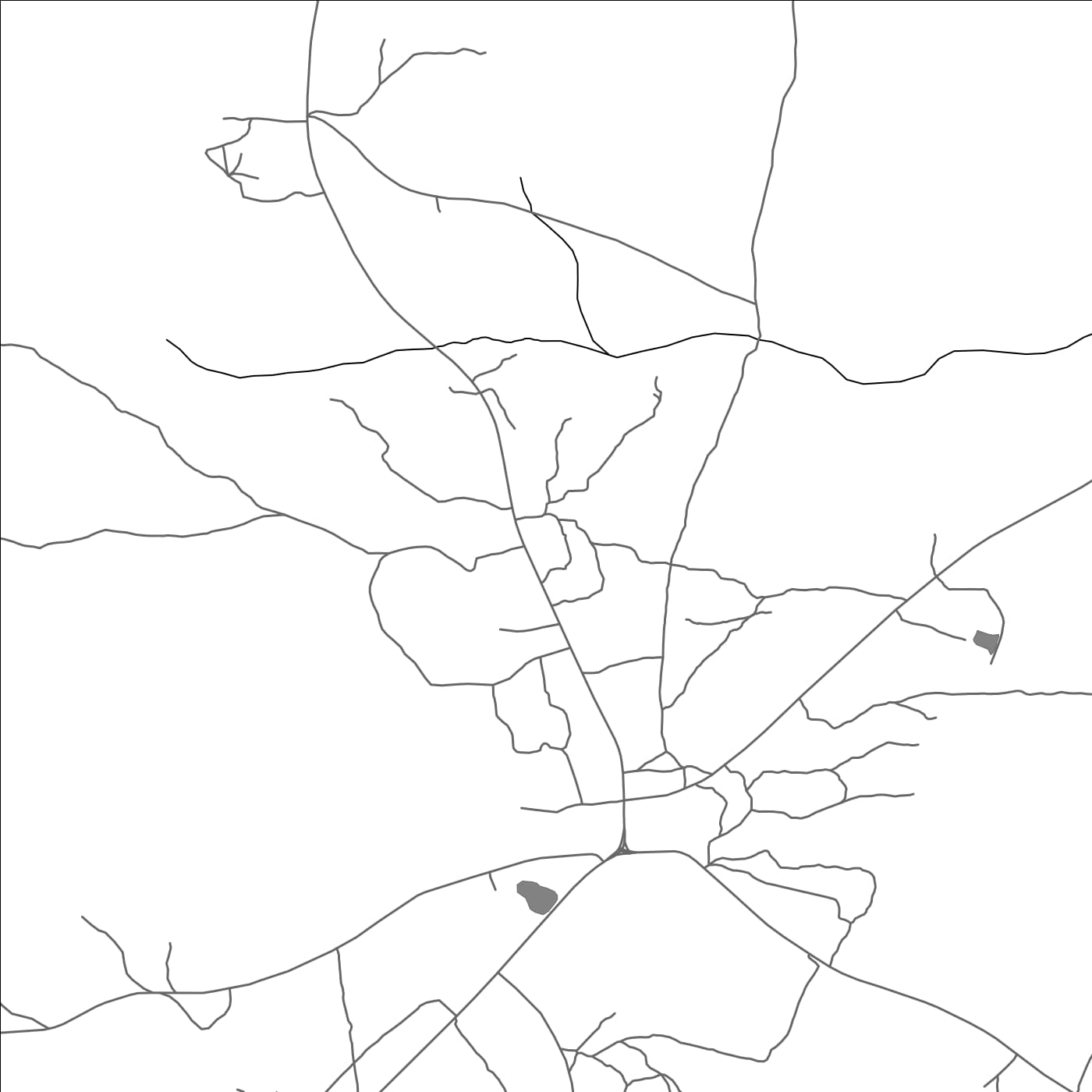 ROAD MAP OF SAWLA, GHANA BY MAPBAKES