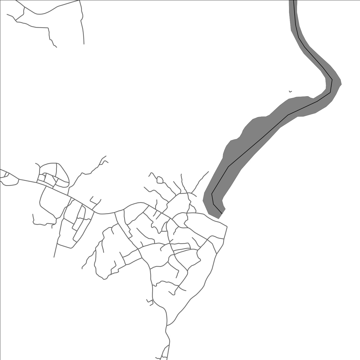 ROAD MAP OF SHAMA, GHANA BY MAPBAKES