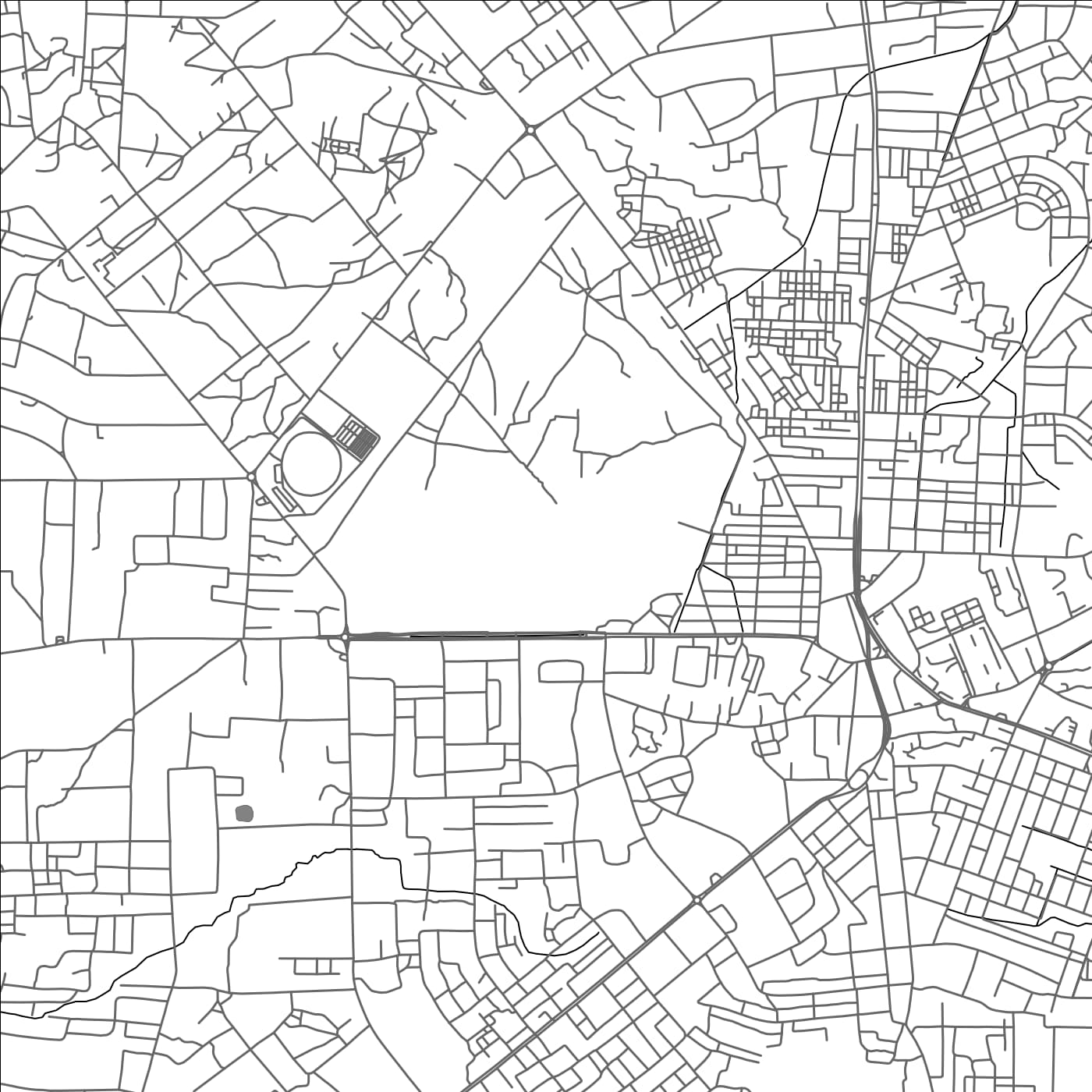 ROAD MAP OF TAMALE, GHANA BY MAPBAKES