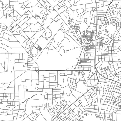 ROAD MAP OF TAMALE, GHANA BY MAPBAKES