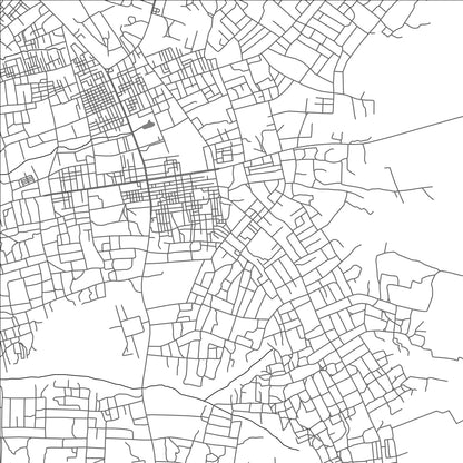 ROAD MAP OF TECHIMAN, GHANA BY MAPBAKES