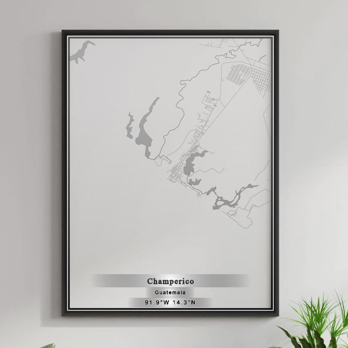ROAD MAP OF CHAMPERICO, GUATEMALA BY MAPBAKES