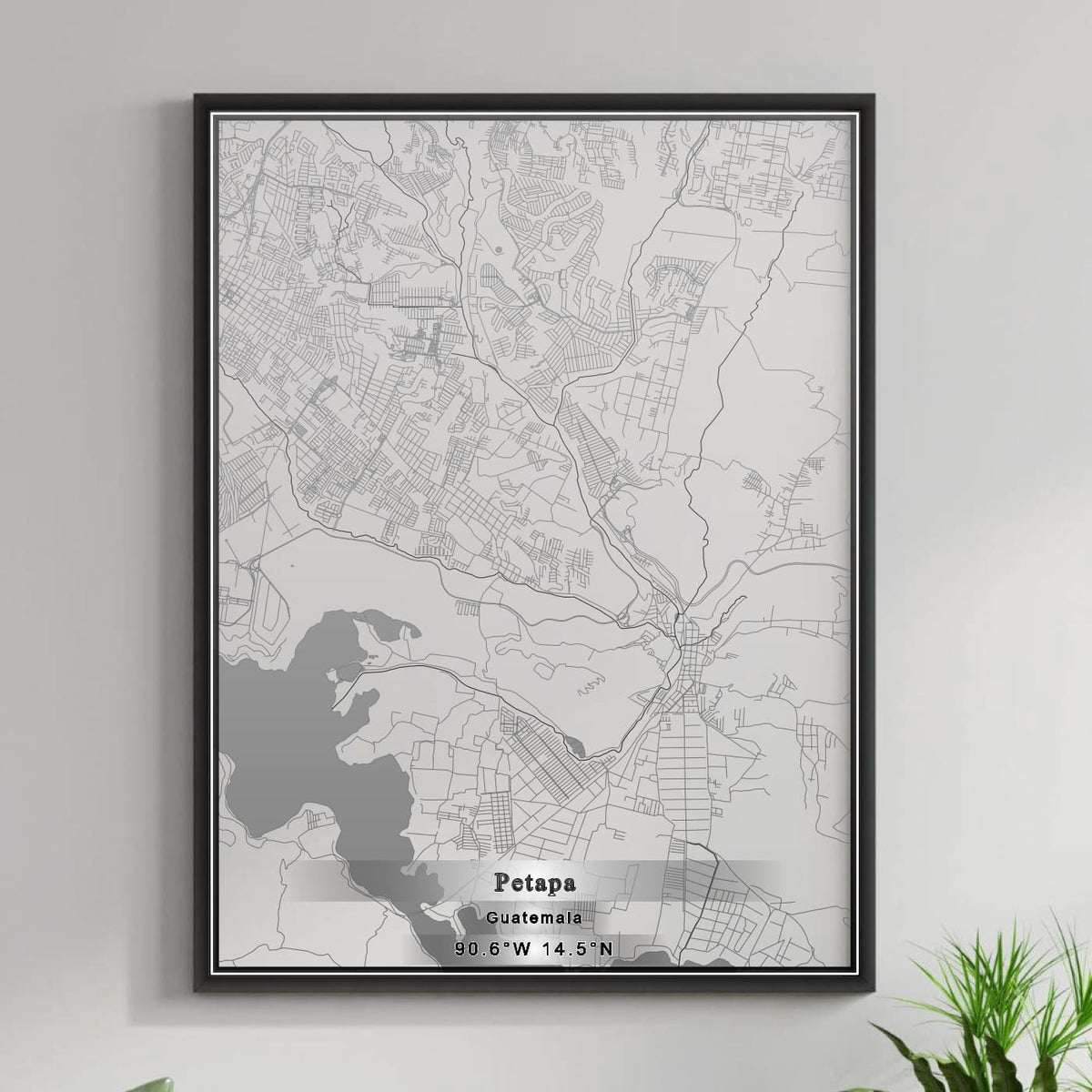 ROAD MAP OF PETAPA, GUATEMALA BY MAPBAKES