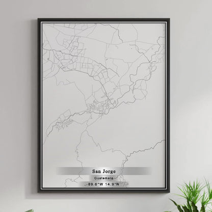 ROAD MAP OF SAN JORGE, GUATEMALA BY MAPBAKES