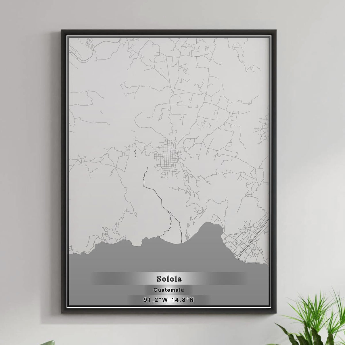 ROAD MAP OF SOLOLA, GUATEMALA BY MAPBAKES