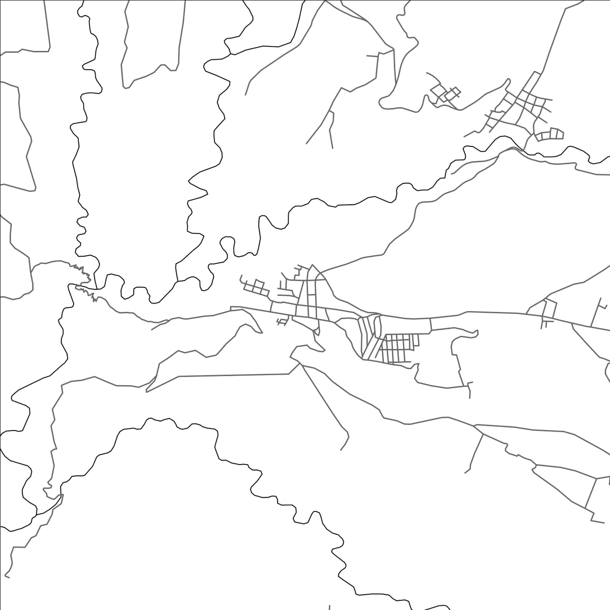 ROAD MAP OF ACATENANGO, GUATEMALA BY MAPBAKES