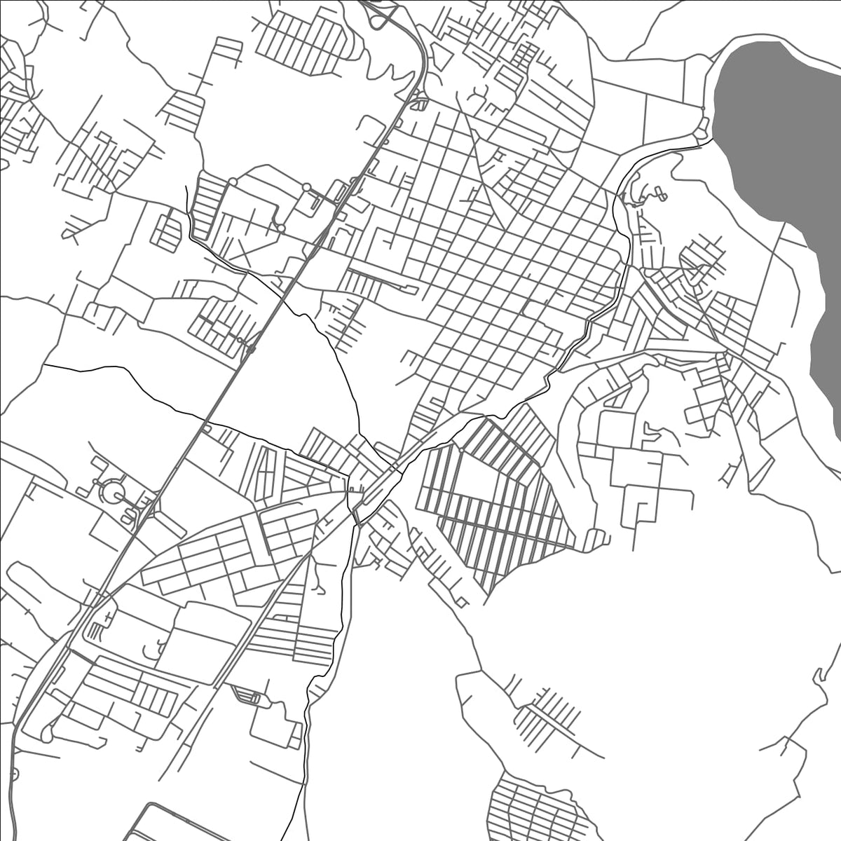 ROAD MAP OF AMATITLAN, GUATEMALA BY MAPBAKES