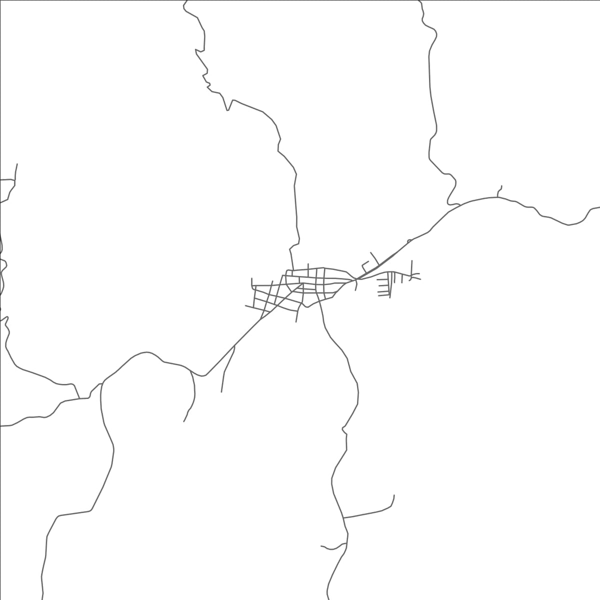 ROAD MAP OF ATESCATEMPA, GUATEMALA BY MAPBAKES