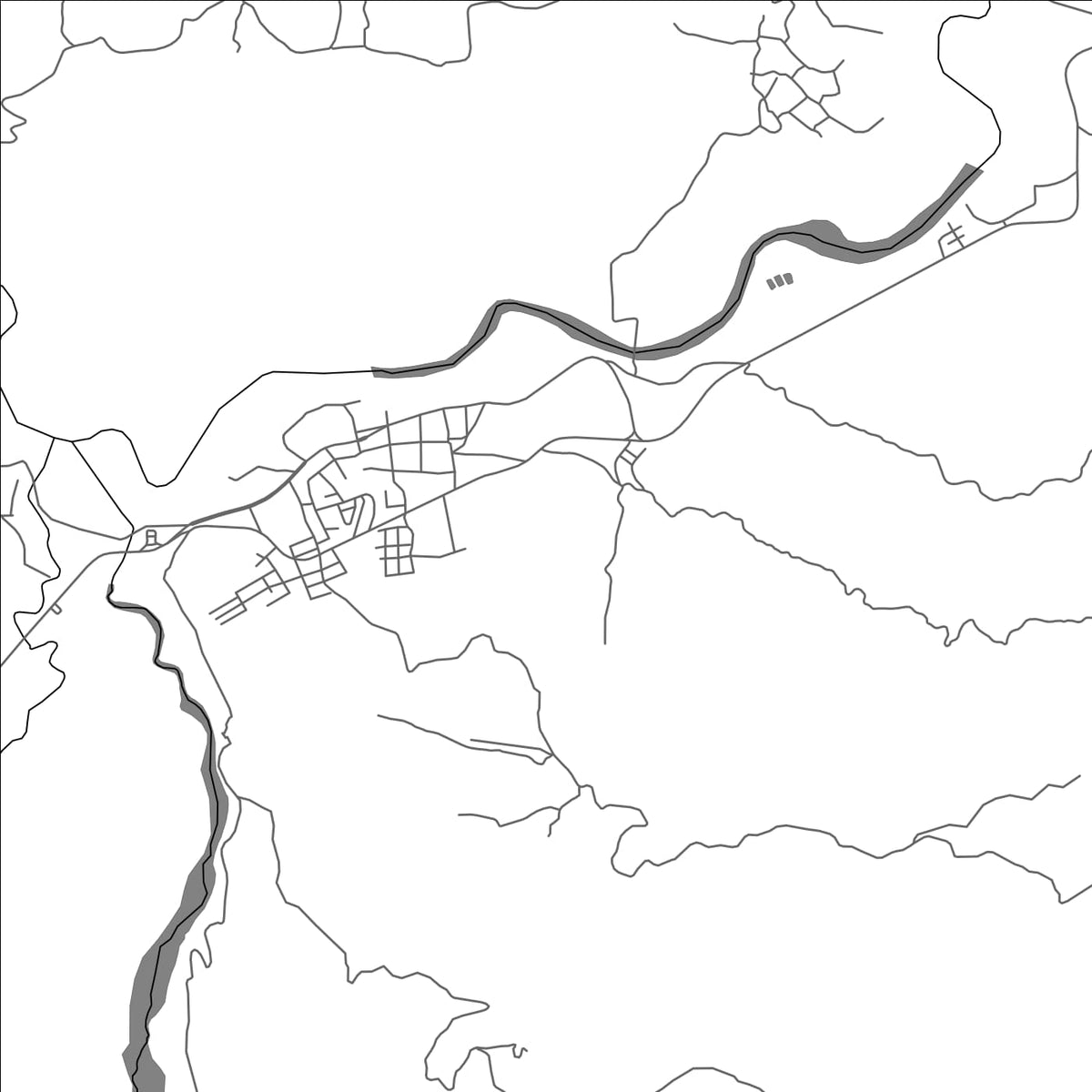 ROAD MAP OF CAMOTAN, GUATEMALA BY MAPBAKES