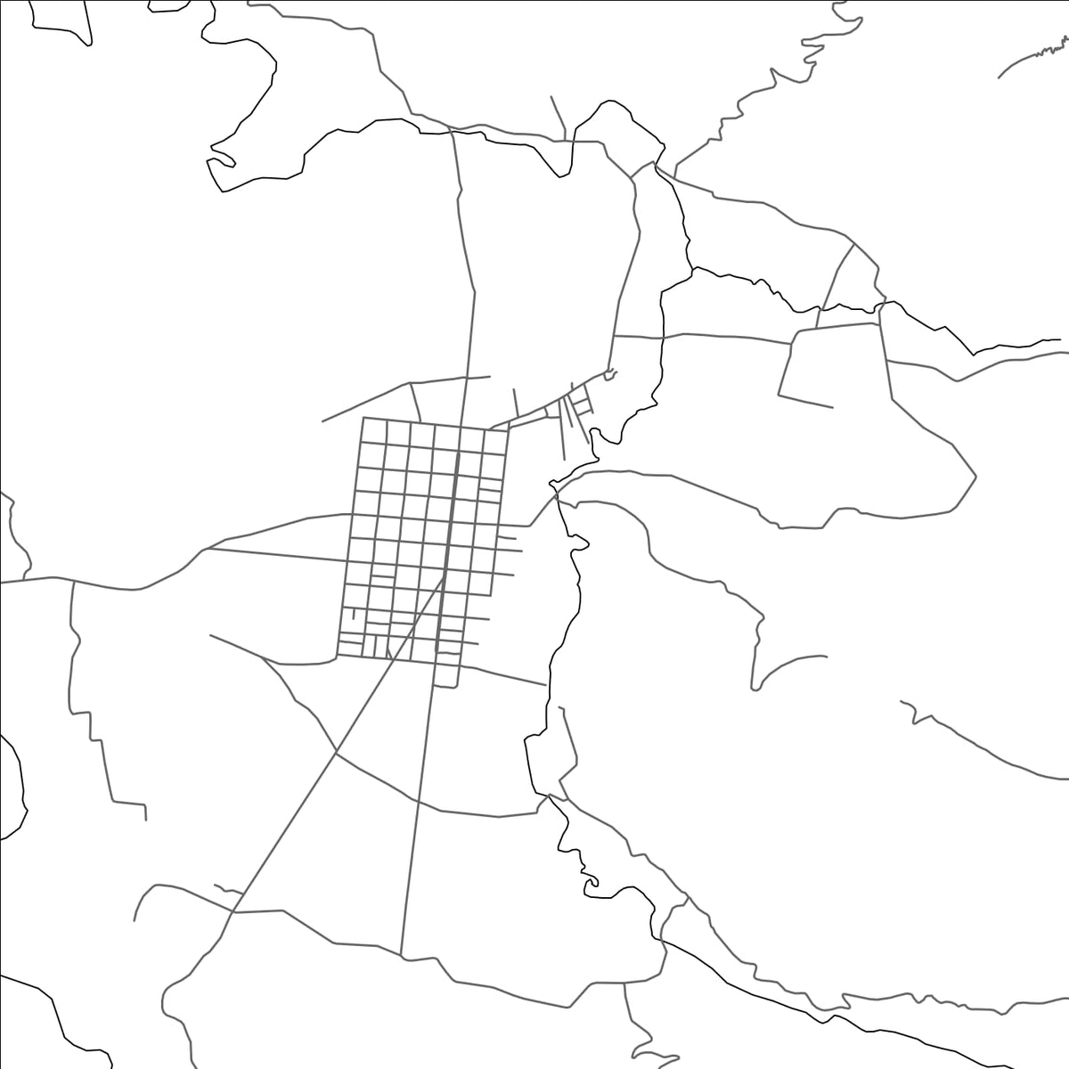ROAD MAP OF CANILLA, GUATEMALA BY MAPBAKES