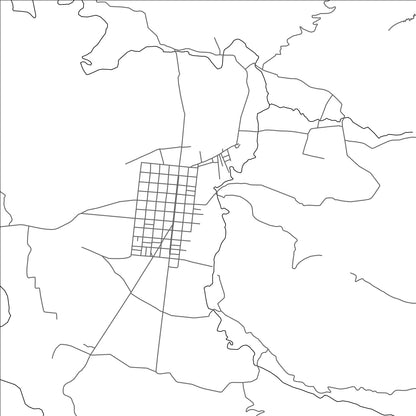 ROAD MAP OF CANILLA, GUATEMALA BY MAPBAKES