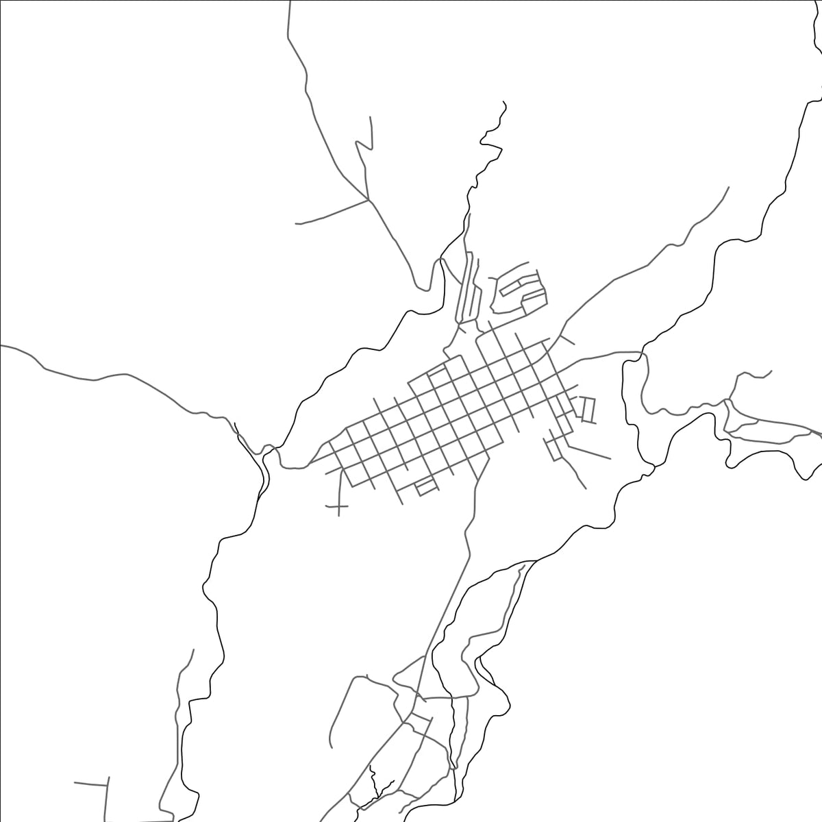 ROAD MAP OF CHICACAO, GUATEMALA BY MAPBAKES