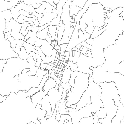 ROAD MAP OF CHICHICASTENANGO, GUATEMALA BY MAPBAKES