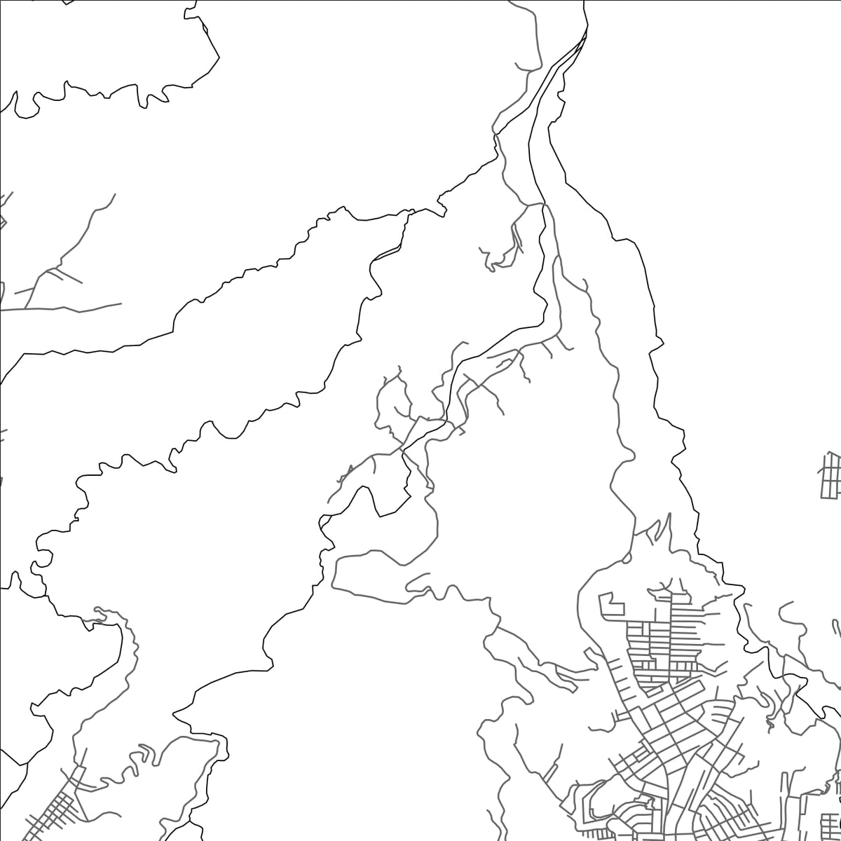 ROAD MAP OF CHINAUTLA, GUATEMALA BY MAPBAKES