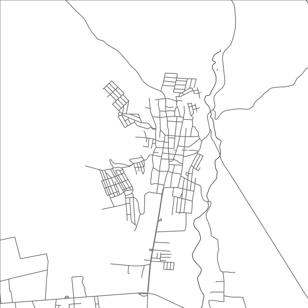 ROAD MAP OF CHIQUIMULILLA, GUATEMALA BY MAPBAKES