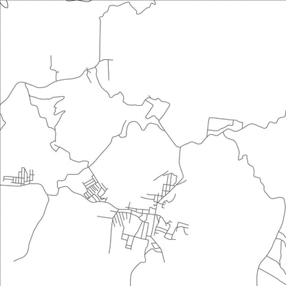 ROAD MAP OF COLOMBA, GUATEMALA BY MAPBAKES