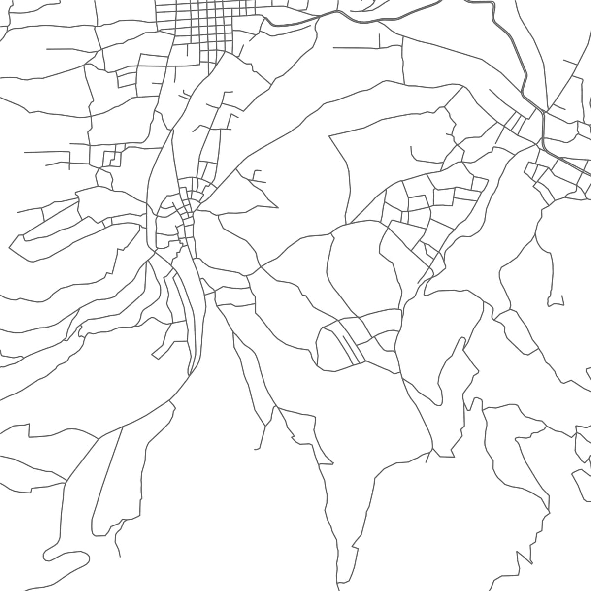 ROAD MAP OF CONCEPCION CHIQUIRICHAPA, GUATEMALA BY MAPBAKES