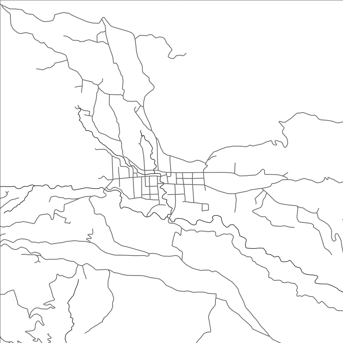 ROAD MAP OF CUNEN, GUATEMALA BY MAPBAKES