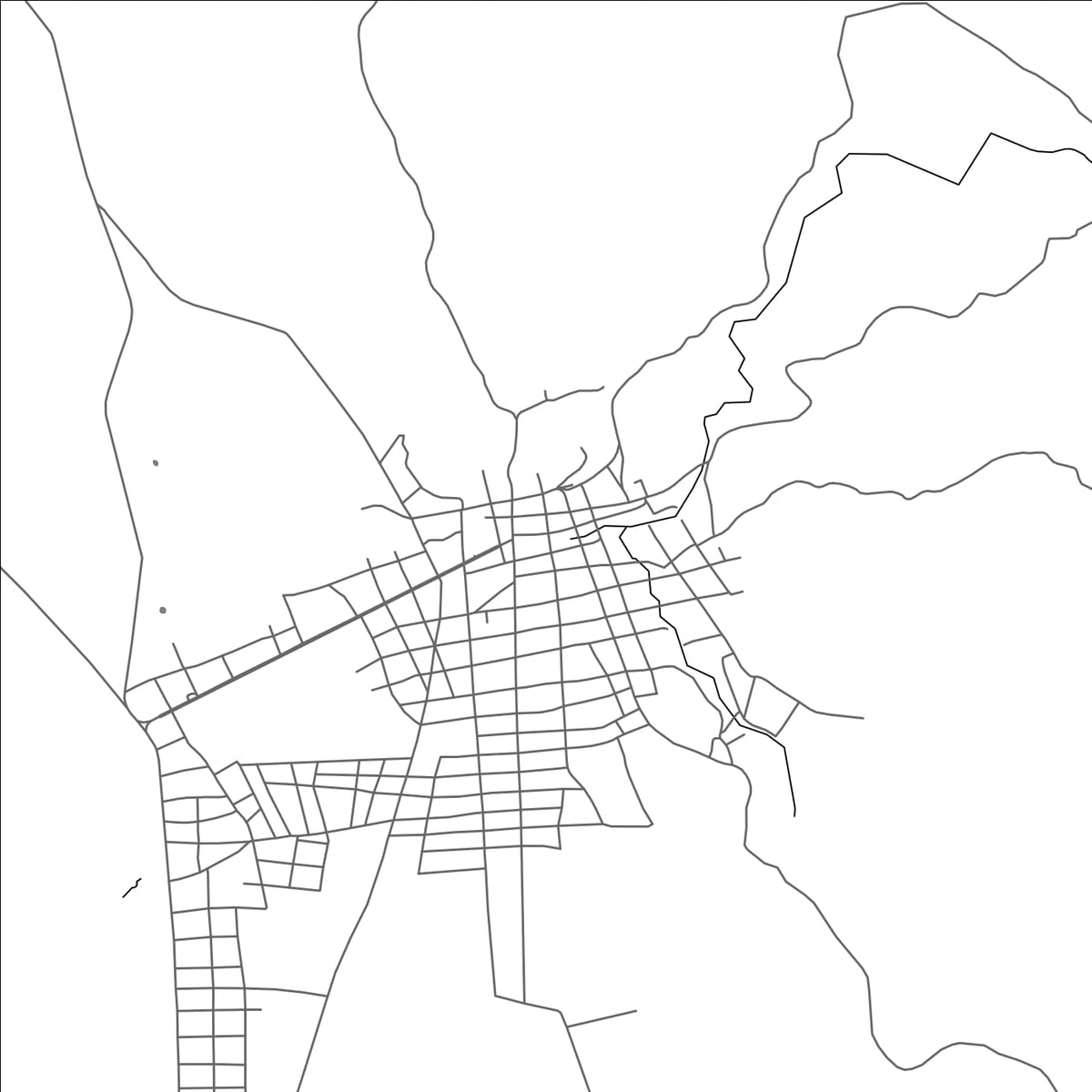 ROAD MAP OF DOLORES, GUATEMALA BY MAPBAKES
