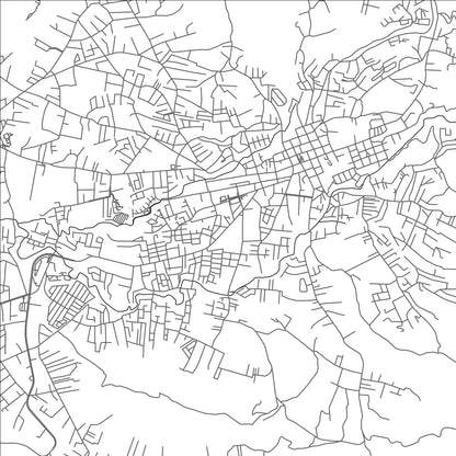 ROAD MAP OF HUEHUETENANGO, GUATEMALA BY MAPBAKES