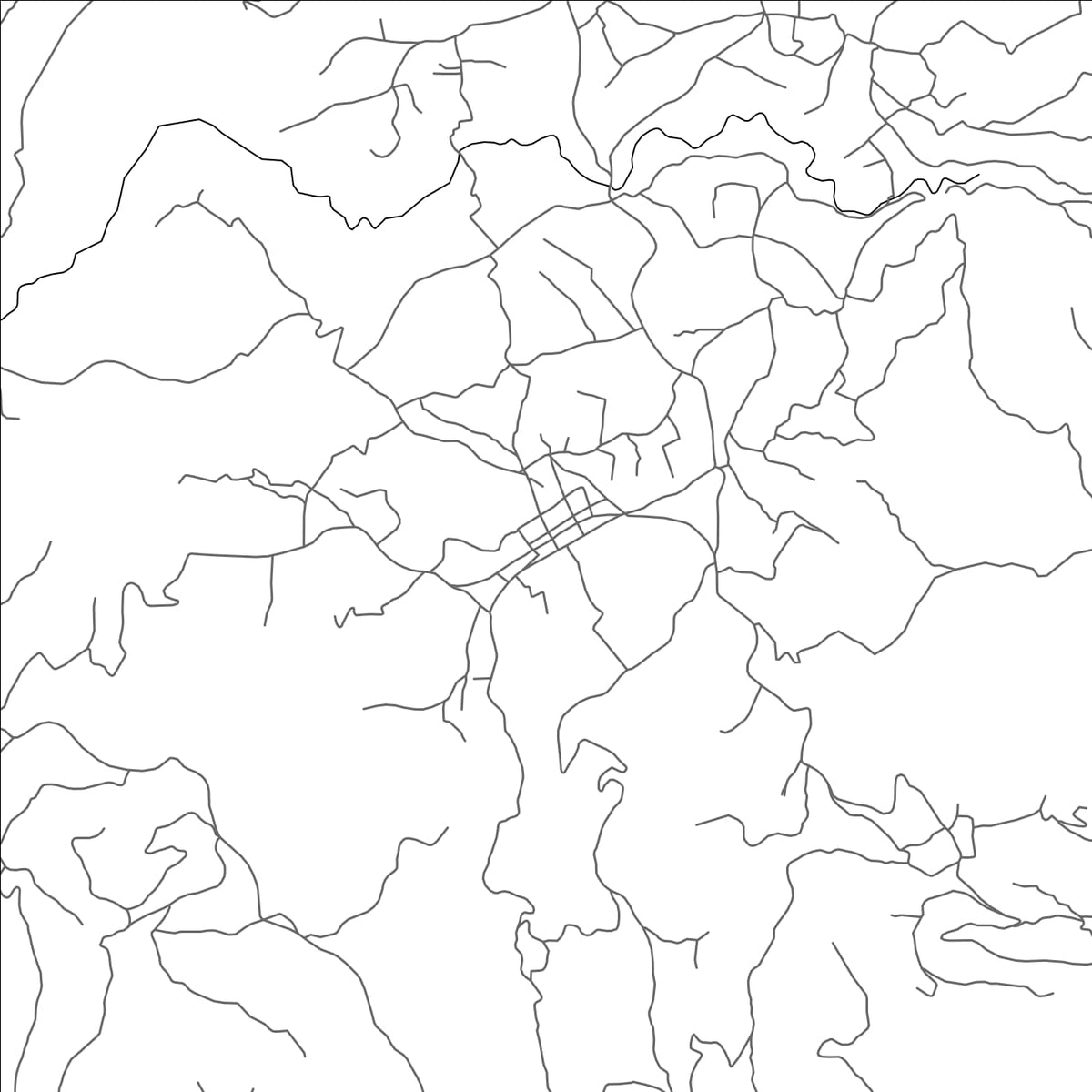 ROAD MAP OF HUITAN, GUATEMALA BY MAPBAKES