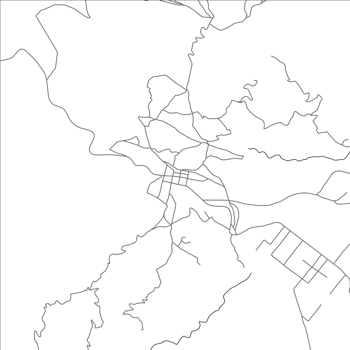 ROAD MAP OF IXCHIGUAN, GUATEMALA BY MAPBAKES