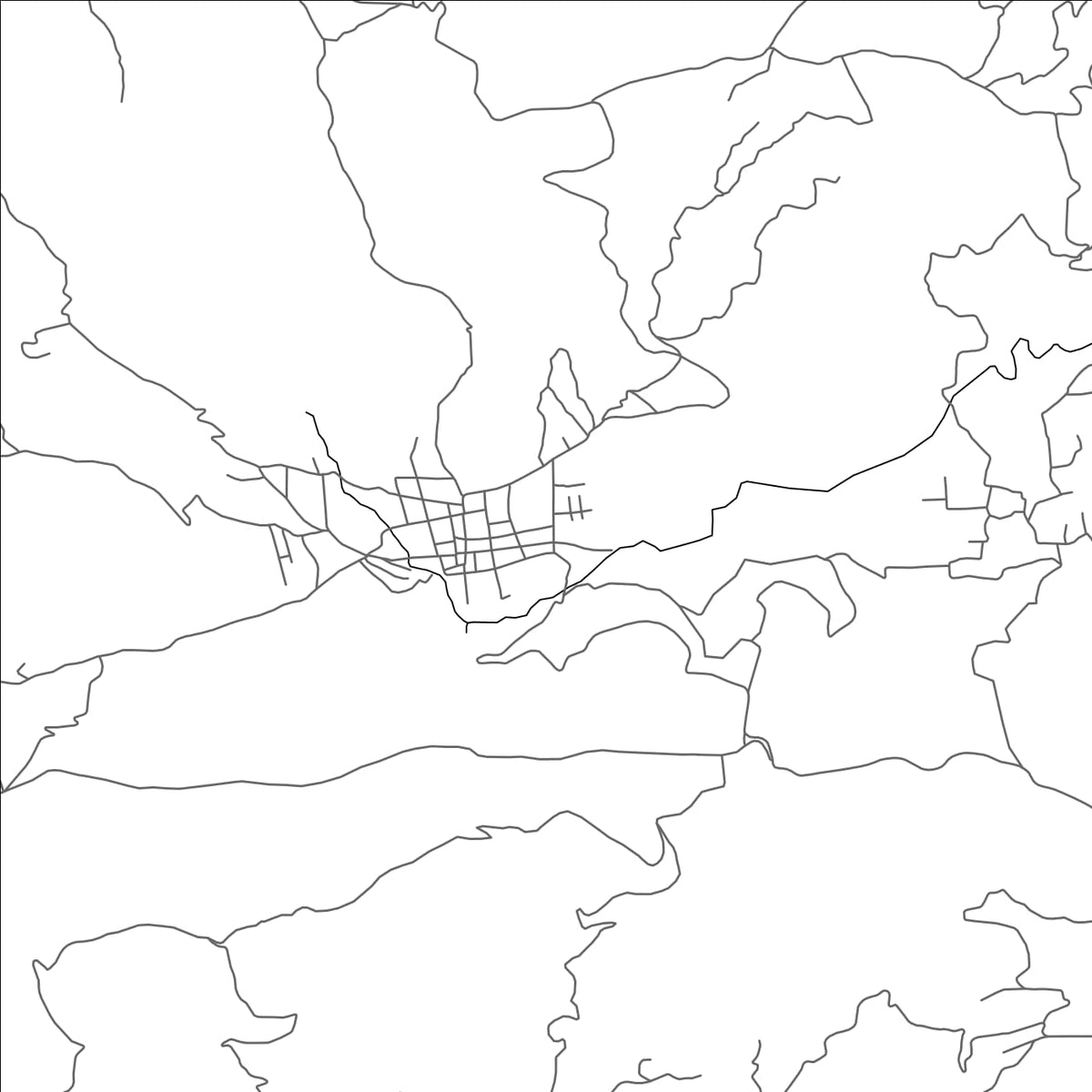 ROAD MAP OF IXTAHUACAN, GUATEMALA BY MAPBAKES