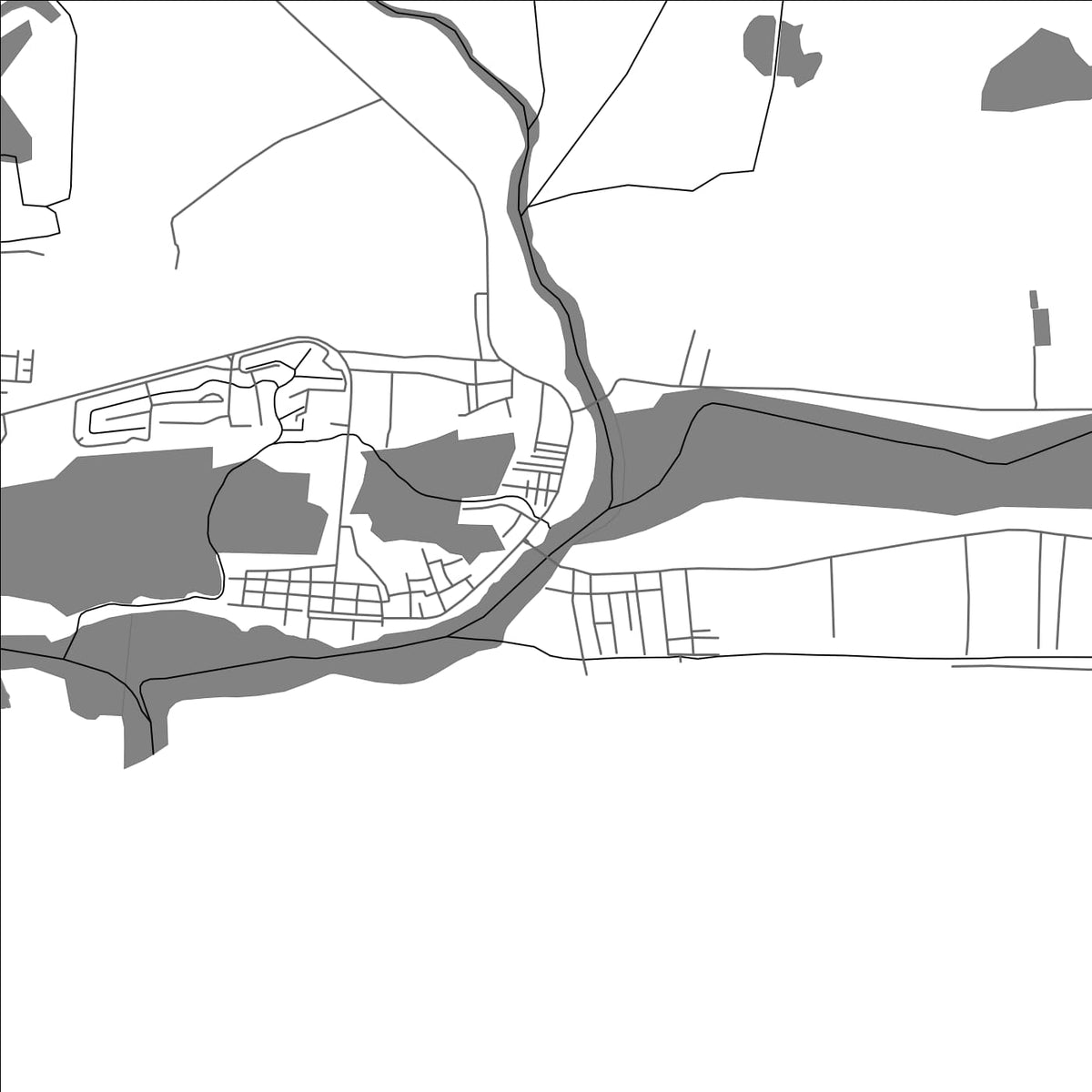 ROAD MAP OF IZTAPA, GUATEMALA BY MAPBAKES