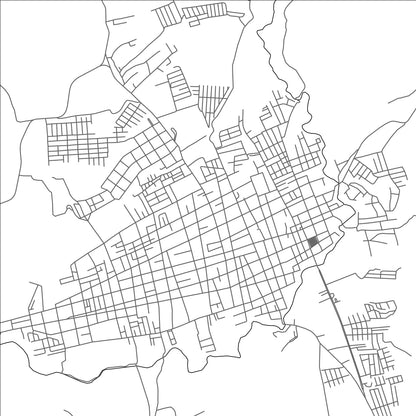 ROAD MAP OF JALAPA, GUATEMALA BY MAPBAKES