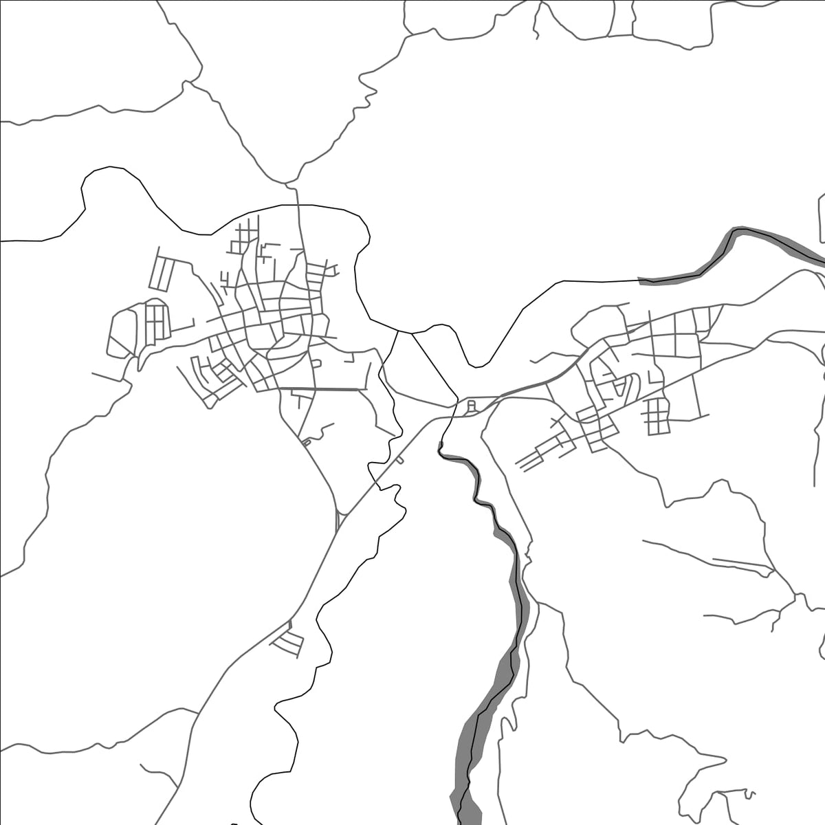 ROAD MAP OF JOCOTAN, GUATEMALA BY MAPBAKES