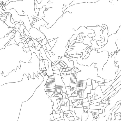 ROAD MAP OF JOCOTENANGO, GUATEMALA BY MAPBAKES
