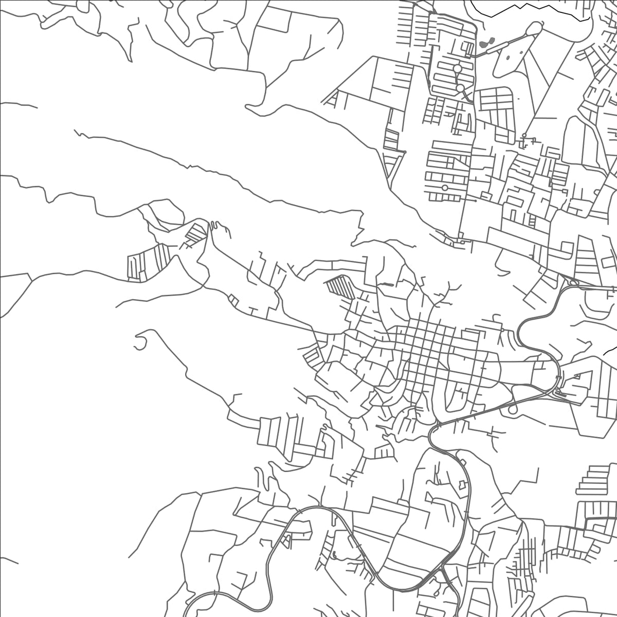 ROAD MAP OF MIXCO, GUATEMALA BY MAPBAKES