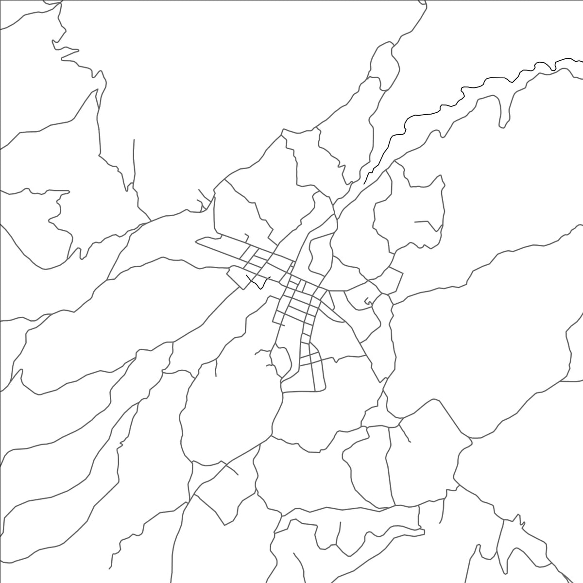 ROAD MAP OF MOMOSTENANGO, GUATEMALA BY MAPBAKES