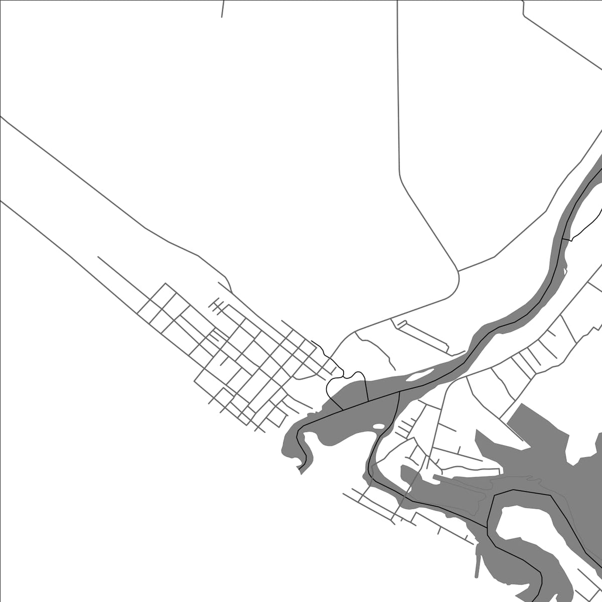 ROAD MAP OF OCOS, GUATEMALA BY MAPBAKES