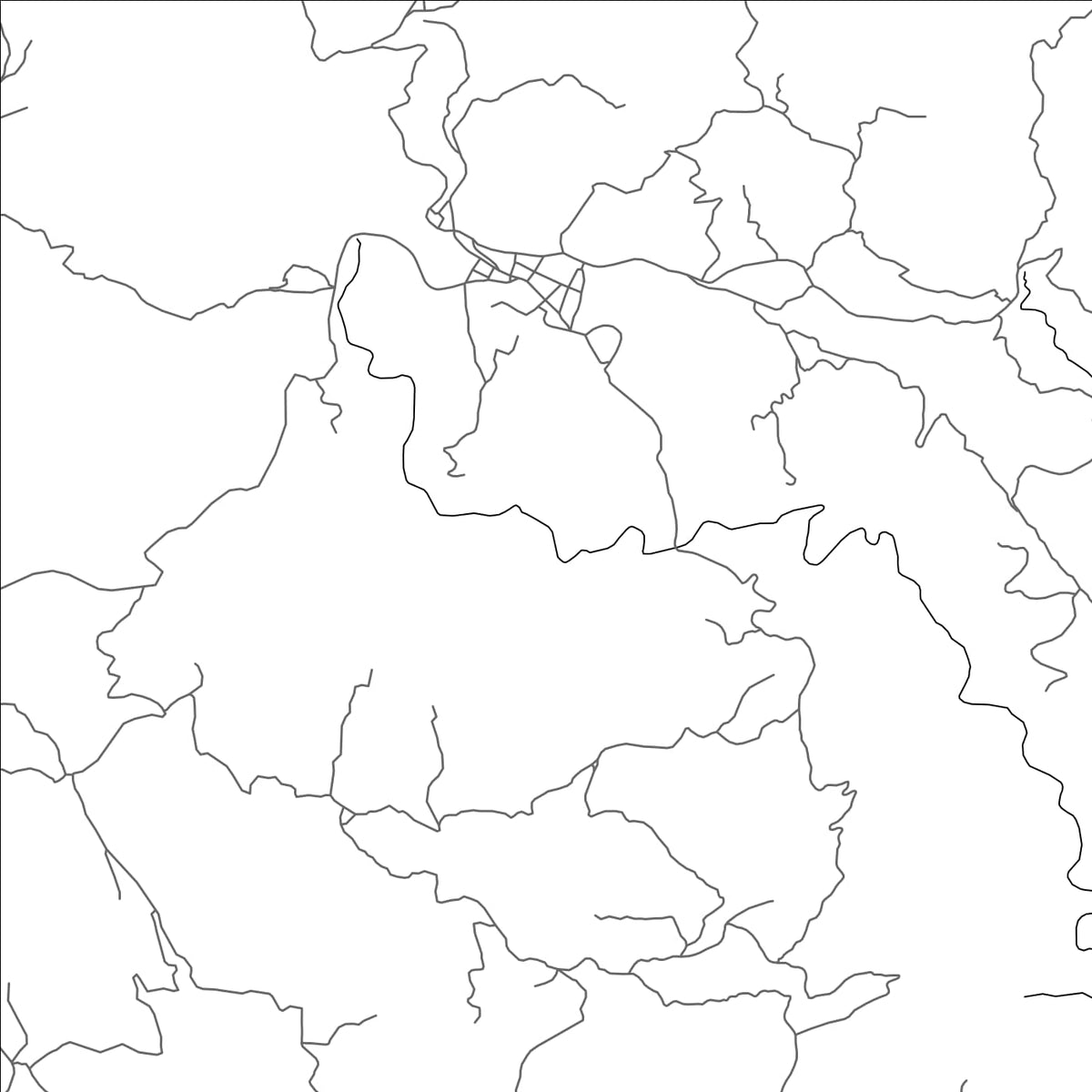 ROAD MAP OF OLOPA, GUATEMALA BY MAPBAKES