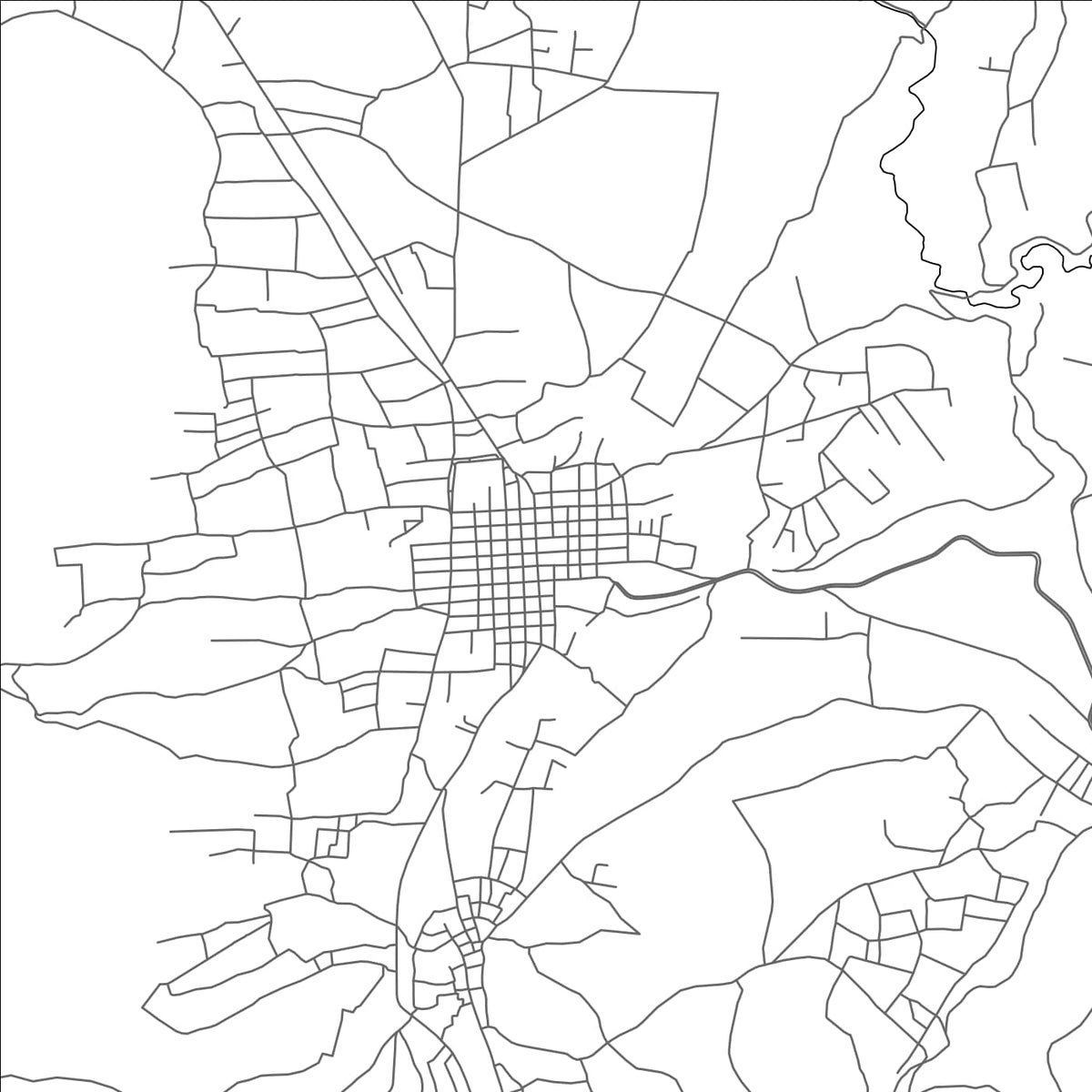 ROAD MAP OF OSTUNCALCO, GUATEMALA BY MAPBAKES