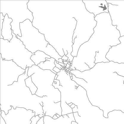 ROAD MAP OF PACHALUM, GUATEMALA BY MAPBAKES