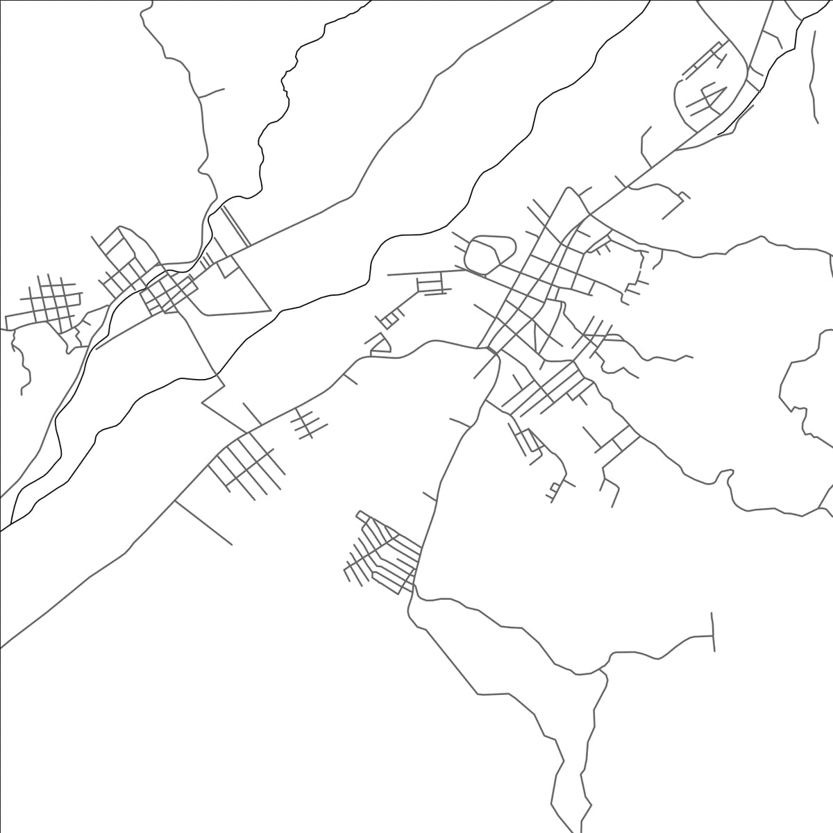 ROAD MAP OF PATULUL, GUATEMALA BY MAPBAKES