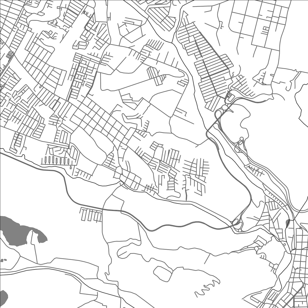 ROAD MAP OF PETAPA, GUATEMALA BY MAPBAKES