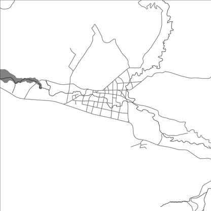 ROAD MAP OF PURULHA, GUATEMALA BY MAPBAKES