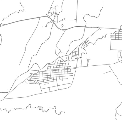ROAD MAP OF RIO BRAVO, GUATEMALA BY MAPBAKES
