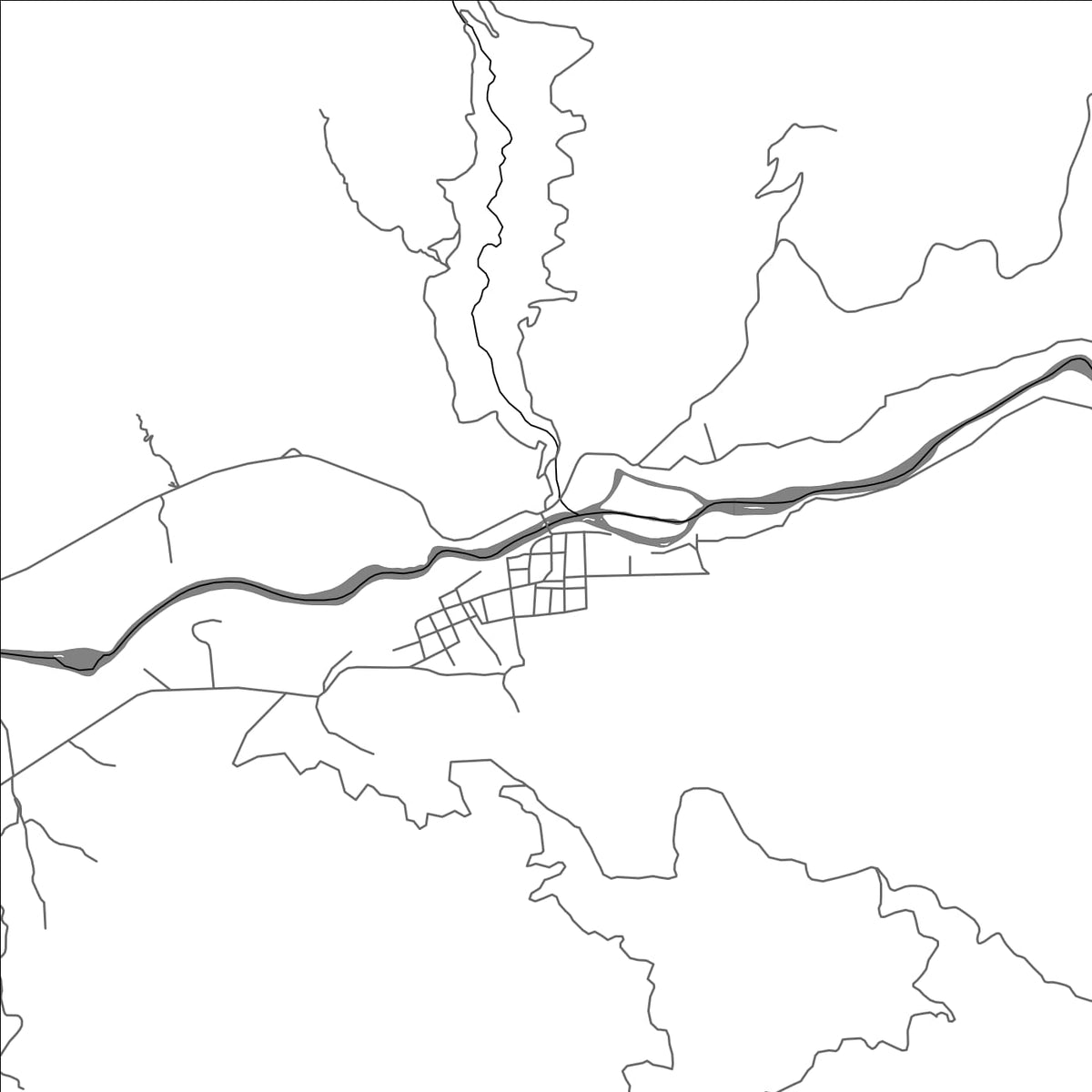 ROAD MAP OF SACAPULAS, GUATEMALA BY MAPBAKES