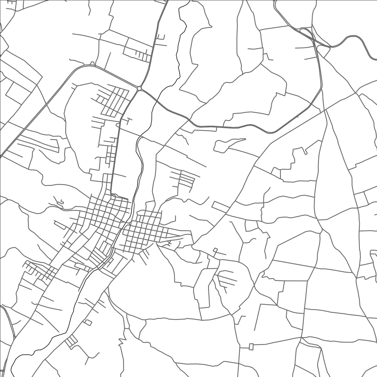 ROAD MAP OF SALCAJA, GUATEMALA BY MAPBAKES