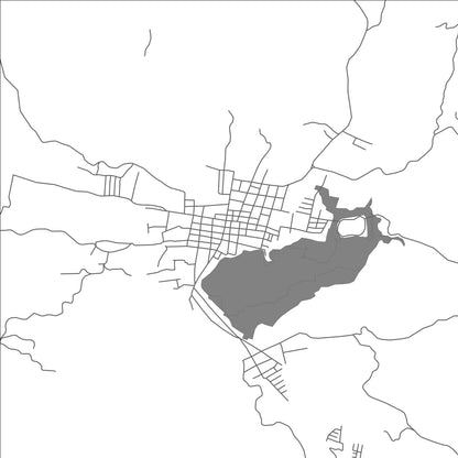 ROAD MAP OF SAN CRISTOBAL VERAPAZ, GUATEMALA BY MAPBAKES