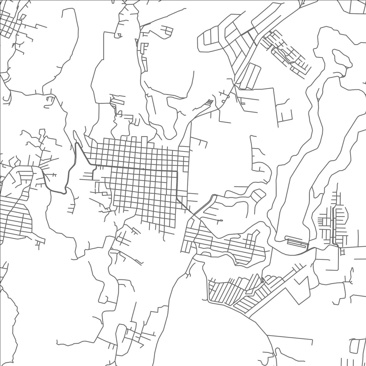 ROAD MAP OF SAN JOSE PINULA, GUATEMALA BY MAPBAKES