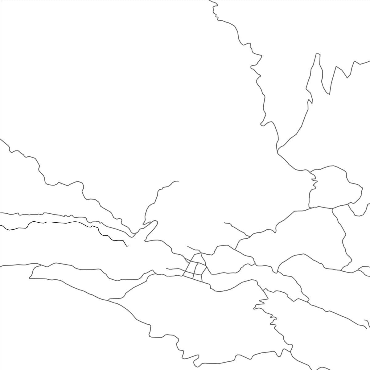 ROAD MAP OF SAN PEDRO NECTA, GUATEMALA BY MAPBAKES
